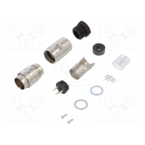 C091 31H003 101 2; Connector: M16; plug; male; soldering; for cable; PIN: 3; 5A; 300V; AMPHENOL