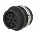 T 3437 050; Socket; DIN; female; w/o contacts; PIN: 7; Layout: 360°; 300V; IP40; AMPHENOL T 3437 050; Socket; DIN; female; w/o contacts; PIN: 7; Layout: 360°; 300V; IP40; AMPHENOL