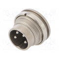 T 3302 100; Connector: M16; socket; male; soldering; PIN: 4; 5A; 300V; IP40; AMPHENOL
