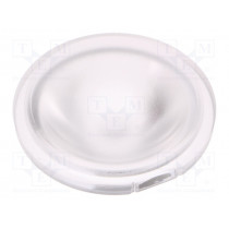 C10684_EVA-D; LED lens; round; Mat: PMMA plexiglass; transparent; 13÷20°; Ø: 35mm; LEDIL