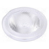 C10686_EVA-W; LED lens; round; Mat: PMMA plexiglass; transparent; 29÷48°; Ø: 35mm; LEDIL