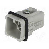 C146 10A007 000 2; Connector: HDC; male; C146,heavy|mate D; PIN: 8; 7+PE; size A3; 16A; AMPHENOL C146 10A007 000 2; Connector: HDC; male; C146,heavy|mate D; PIN: 8; 7+PE; size A3; 16A; AMPHENOL