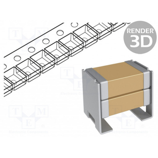 C2220C476M3R2CAUTO; Capacitor: ceramic; MLCC; 47uF; 25VDC; X7R; ±20%; SMD; 2220; KEMET