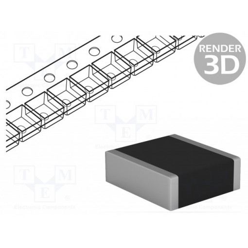 C2225X104KFRACTU; Capacitor: ceramic; MLCC; 100nF; 1.5kVDC; X7R; ±10%; SMD; 2225; KEMET