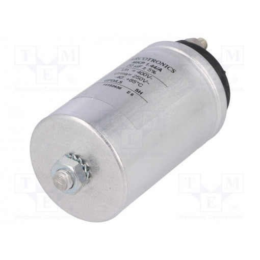 C44AFFP5200ZE0J; Capacitor: polypropylene; 20uF; Leads: M6 screws; ESR: 5mΩ; C44A; KEMET
