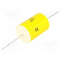 C4CAYUD3100AA1J; Capacitor: polyester; 0.1uF; Leads: axial; ESR: 12.8mΩ; THT; ±5%; KEMET