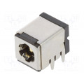 C9753-DGYB0000R; Socket; DC supply; male; 5,5/2,5mm; 5.5mm; 2.5mm; THT; angled 90°; HSM