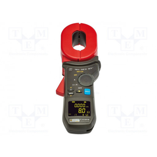 C.A 6418; Meter: grounding resistance; Øcable: 32mm; OLED; IP40; CHAUVIN ARNOUX