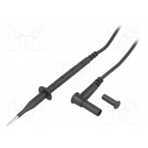 P01102009Z; Test lead; 4mm angled banana plug-test probe; Urated: 1kV; black; CHAUVIN ARNOUX