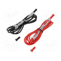 P01295450Z; Set of test leads; Inom: 15A; Len: 1.5m; red and black; CHAUVIN ARNOUX
