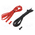 P01295455Z; Set of test leads; Inom: 15A; Len: 1.5m; red and black; CHAUVIN ARNOUX