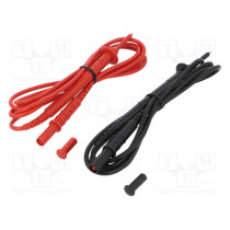 P01295455Z; Set of test leads; Inom: 15A; Len: 1.5m; red and black; CHAUVIN ARNOUX