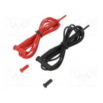 P01295456Z; Set of test leads; Inom: 15A; Len: 1.5m; red and black; CHAUVIN ARNOUX