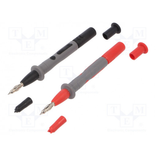 P01295458Z; Test probe; 15A; red and black; Socket size: 4mm; CHAUVIN ARNOUX