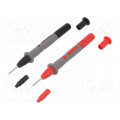 P01295460Z; Test probe; 15A; red and black; Socket size: 4mm; CHAUVIN ARNOUX