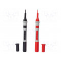 P01295491Z; Test probe; 10A; red and black; Socket size: 4mm; 2pcs.; CHAUVIN ARNOUX