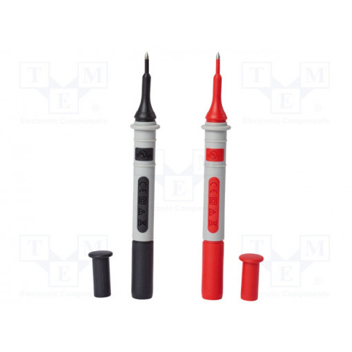 P01295491Z; Test probe; 10A; red and black; Socket size: 4mm; 2pcs.; CHAUVIN ARNOUX