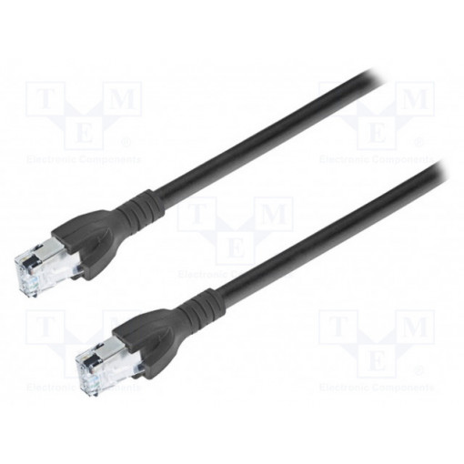CA00613.00C10; Patch cord; SF/UTP; 5e; stranded; Cu; PVC; black; Len: 10m; 26AWG; BELDEN