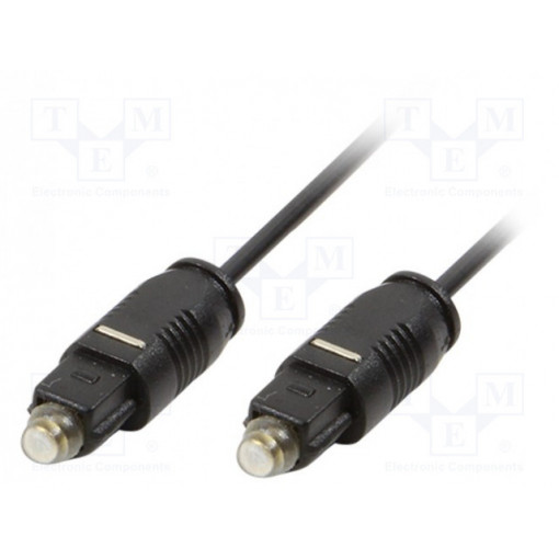 CA1007; Cable; Toslink plug,both sides; 1.5m; Øcore: 2.4mm; LOGILINK