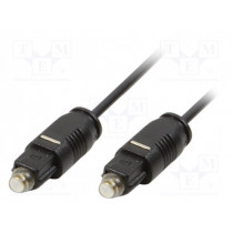 CA1008; Cable; Toslink plug,both sides; 2m; Øcore: 2.4mm; LOGILINK