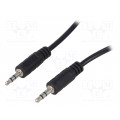 CA1053; Cable; Jack 3.5mm plug,both sides; 10m; black; LOGILINK