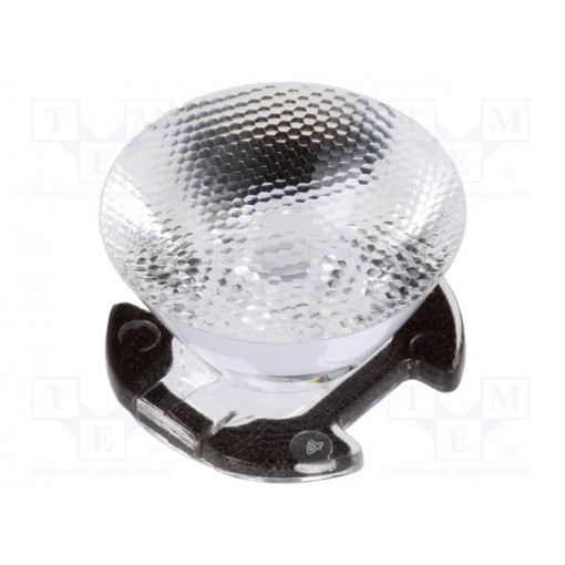CA11387_EMILY-SS; LED lens; round; Mat: PMMA plexiglass; transparent; 10÷13°; Ø: 26mm; LEDIL