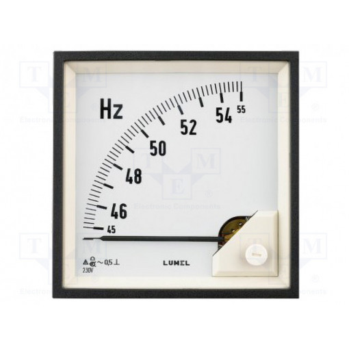 CA37 150000; Meter: mounting; on panel; analogue; 72x72x64mm; 45÷55Hz; 400V; LUMEL CA37 150000; Meter: mounting; on panel; analogue; 72x72x64mm; 45÷55Hz; 400V; LUMEL