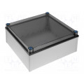 CAB PCQ 404017 T; Enclosure: multipurpose; X: 400mm; Y: 400mm; Z: 170mm; QUICK; grey; FIBOX