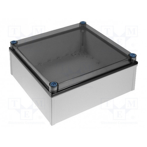 CAB PCQ 404017 T; Enclosure: multipurpose; X: 400mm; Y: 400mm; Z: 170mm; QUICK; grey; FIBOX