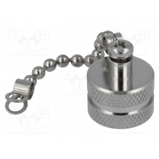 CAP-WBDMSPB2; Protection cover; for male M12 connectors; IP67; metal; chain; AMPHENOL CAP-WBDMSPB2; Protection cover; for male M12 connectors; IP67; metal; chain; AMPHENOL
