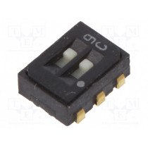 CAS-D20A; Switch: slide; Pos: 2; SPDT; 0.1A/6VDC; ON-ON; Mounting: SMT; Nidec Copal Electronics