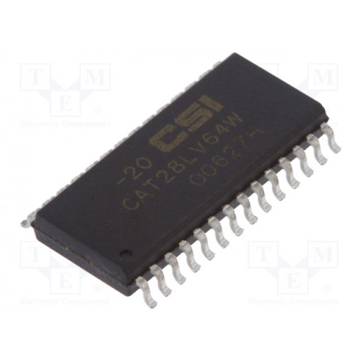 CAT28LV64W-20; EEPROM memory; parallel; Mounting: SMD; 0÷70°C; Case: SO28; 3÷3.6V; CATALYST SEMICONDUCTOR Inc.