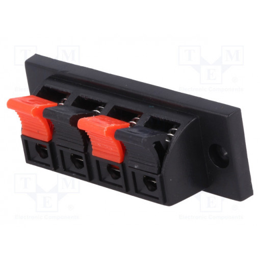 ; Terminal; loudspeaker; stereo; for panel mounting; Width: 70mm; ; Terminal; loudspeaker; stereo; for panel mounting; Width: 70mm;