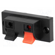 ; Terminal; loudspeaker; mono; for panel mounting; Width: 54mm; 