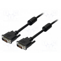 CD0001; Cable; dual link; DVI-D (24+1) plug,both sides; 2m; LOGILINK
