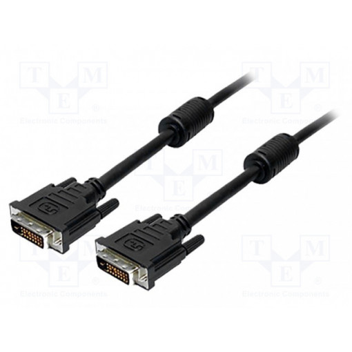 CD0001; Cable; dual link; DVI-D (24+1) plug,both sides; 2m; LOGILINK