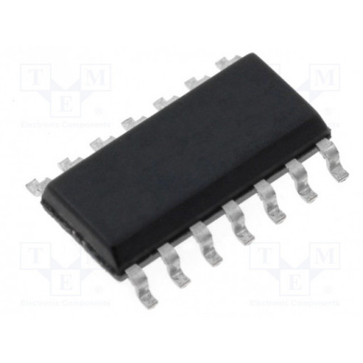 CD4016BM; IC: digital; multiplexer,switch; Channels: 4; CMOS; SMD; SOP14; TEXAS INSTRUMENTS