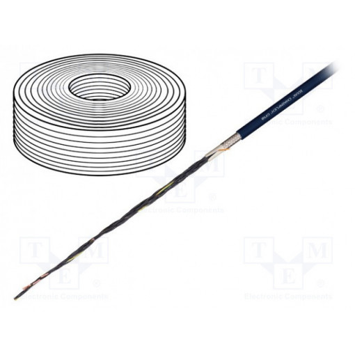 CF10.02.04; Wire: control cable; chainflex® CF10; 4x0,25mm2; TPE; black; Cu; igus
