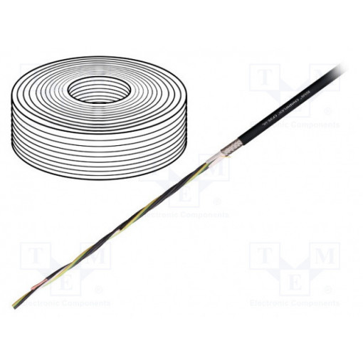 CF35.UL.100.04; Wire: motor; chainflex® CF35.UL; 4G10mm2; TPE; black; stranded; Cu; igus