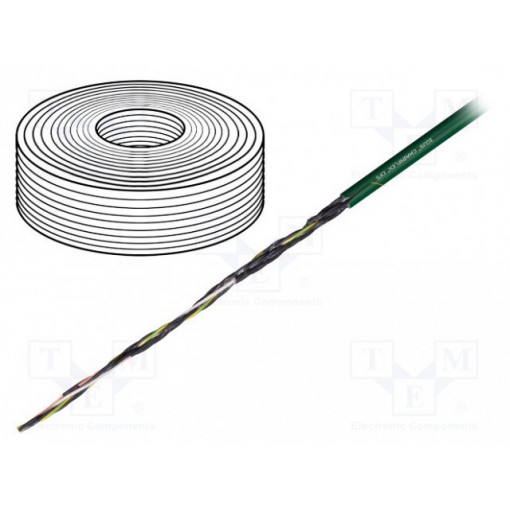CF5.10.18; Wire: control cable; chainflex® CF5; 18G1mm2; PVC; green; stranded; igus