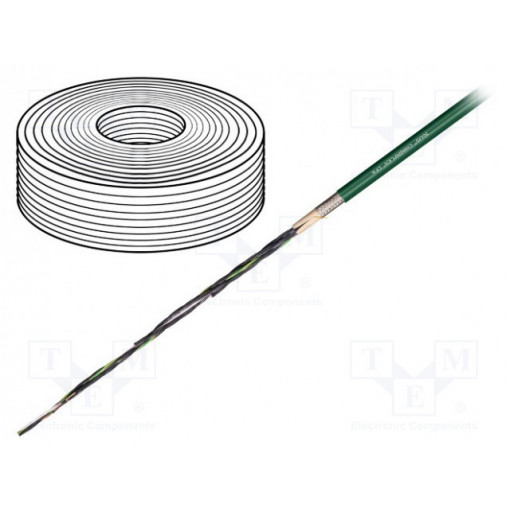 CF6.05.09; Wire: control cable; chainflex® CF6; 9G0,5mm2; PVC; green; Cu; 12mm; igus