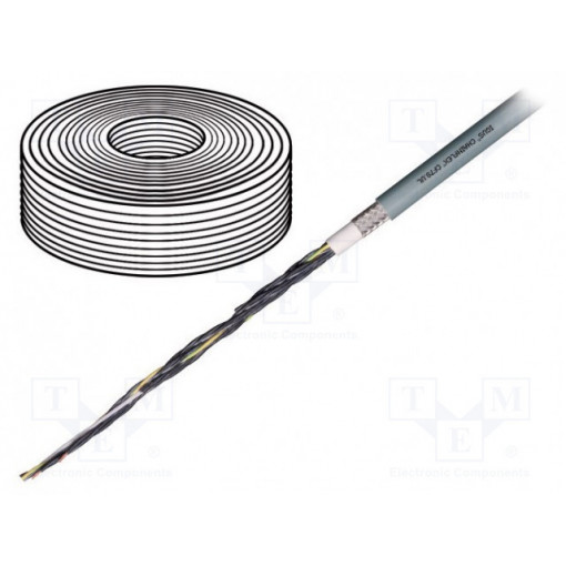 CF78.UL.10.03; Wire: control cable; chainflex® CF78.UL; 3G1mm2; PUR; grey; Cu; igus