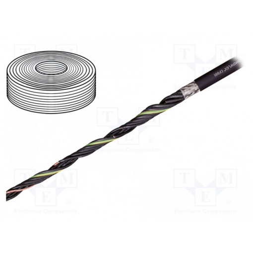 CF881.07.03; Wire: control cable; chainflex® CF881; 3G0,75mm2; PVC; black; Cu; igus