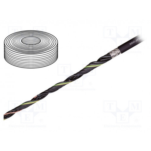 CF891.10.02; Wire: control cable; chainflex® CF891; 2x1mm2; PUR; black; Cu; 1mm2; igus