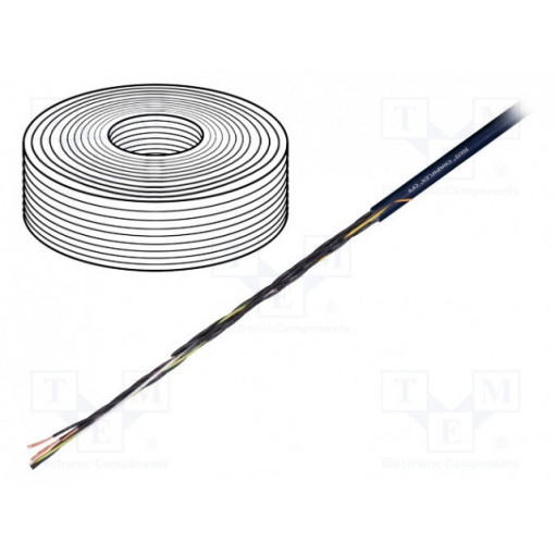 CF9.07.04; Wire: control cable; chainflex® CF9; 4G0,75mm2; TPE; black; Cu; igus