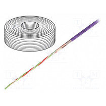 CFBUS.022; Wire: data transmission; chainflex® CFBUS; 4x0,5mm2; TPE; violet; igus