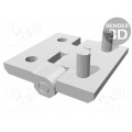 CFM.50 P-M6X12-SH-6; Hinge; Width: 50mm; technopolymer (PA); black; H: 50mm; ELESA+GANTER CFM.50 P-M6X12-SH-6; Hinge; Width: 50mm; technopolymer (PA); black; H: 50mm; ELESA+GANTER