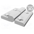 CFMY.60 SH-8-S; Hinge; Width: 60mm; technopolymer (PA); H: 60mm; left; Ø: 8mm; ELESA+GANTER CFMY.60 SH-8-S; Hinge; Width: 60mm; technopolymer (PA); H: 60mm; left; Ø: 8mm; ELESA+GANTER