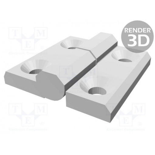 CFMY.60 SH-8-S; Hinge; Width: 60mm; technopolymer (PA); H: 60mm; left; Ø: 8mm; ELESA+GANTER