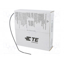 CGPT-R-1.6-0; Heat shrink sleeve; glueless; 2: 1; 1.6mm; L: 10m; black; TE Connectivity